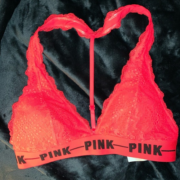 PINK lace halter - Picture 1 of 5